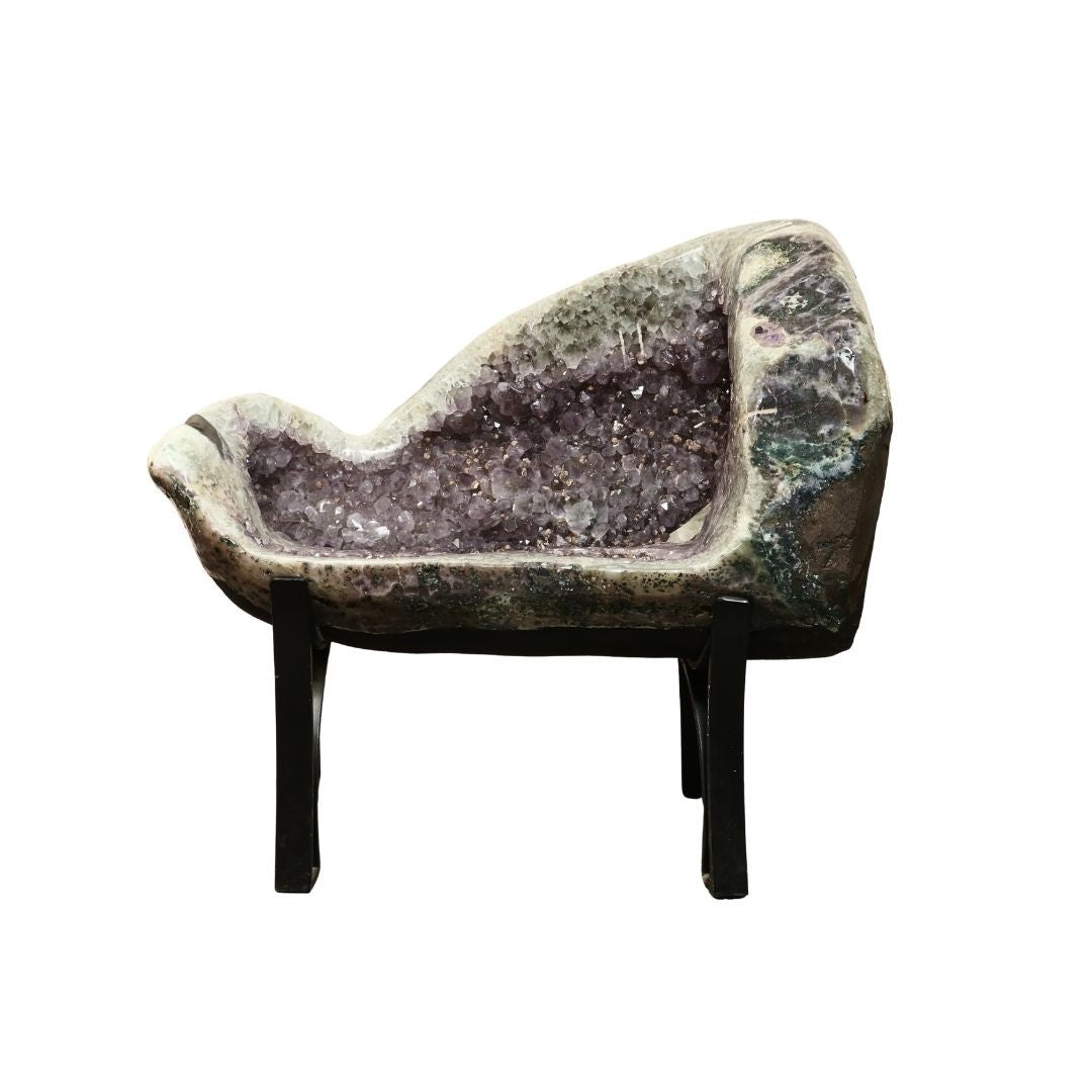 Amethyst Geode Throne Chair – 53–103 cm, 300 kg