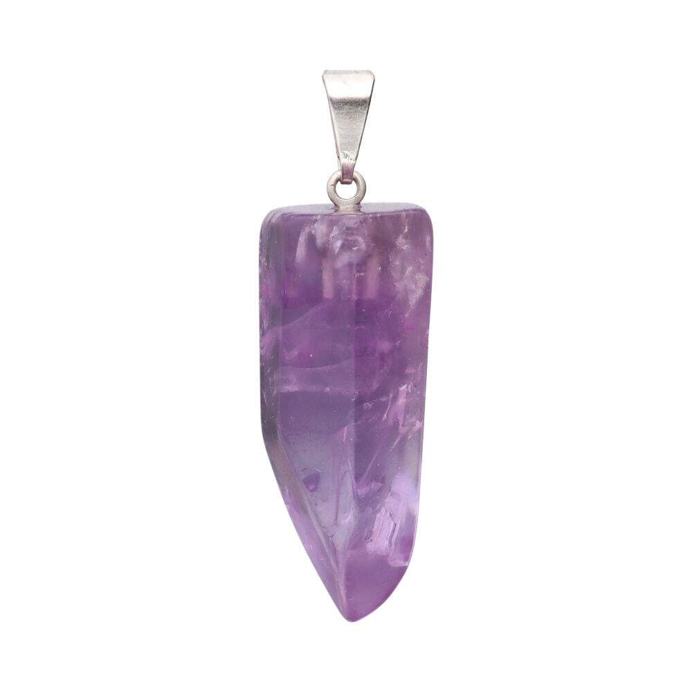 Small Amethyst Crystal Pendant – Crystal Jewellery - Auras Workshop Auras Workshop