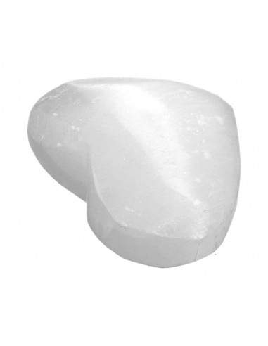 Small Selenite Crystal Heart – 4 cm - Auras Workshop Auras Workshop