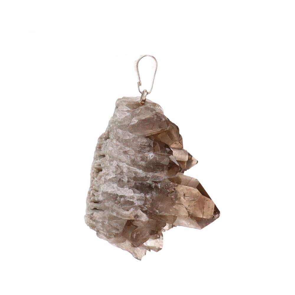 Smoky Quartz Druzy Crystal Pendant – Crystal Jewellery - Auras Workshop Auras Workshop