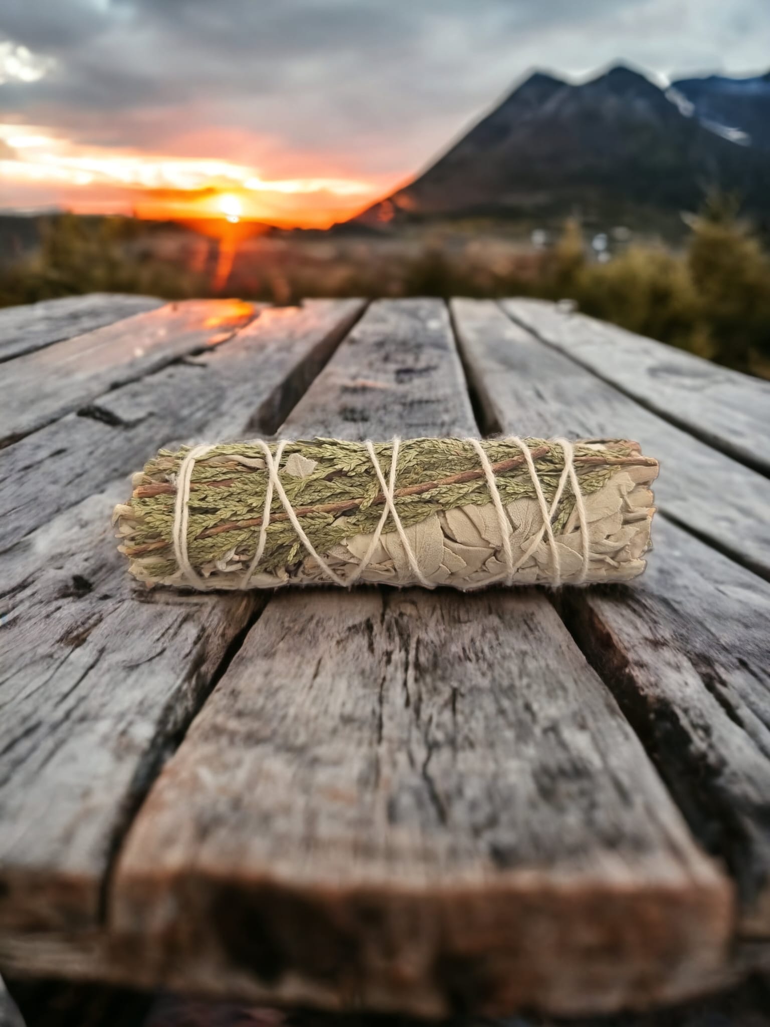 Smudge Stick - White Sage & Cedar 10 cm - Auras Workshop Auras Workshop