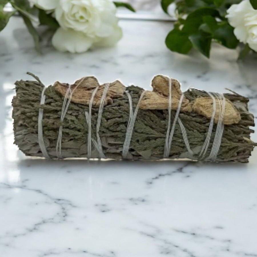 Smudge Stick - White Sage, Ginger and Cedar
