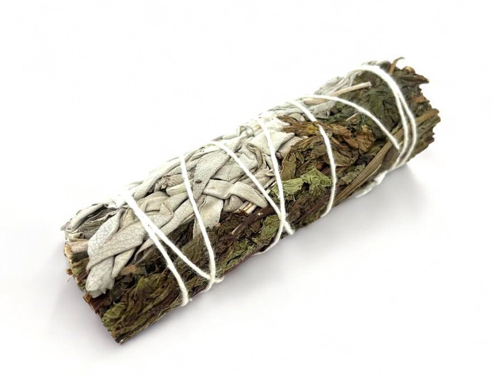 Smudge Stick - White Sage & Peppermint 10 cm - Auras Workshop Auras Workshop