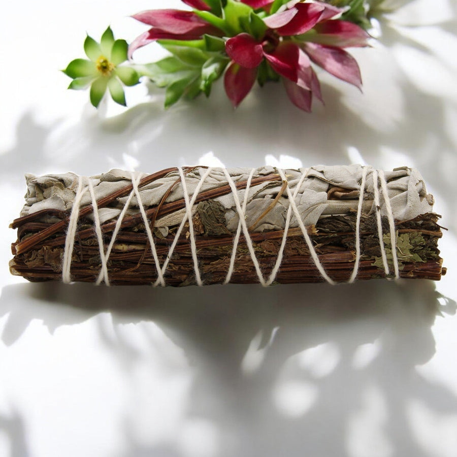 Smudge Stick - White Sage & Peppermint 10cm
