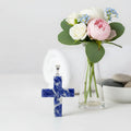 Sodalite Crystal Cross Pendant – 2.8 cm - Auras Workshop Auras Workshop