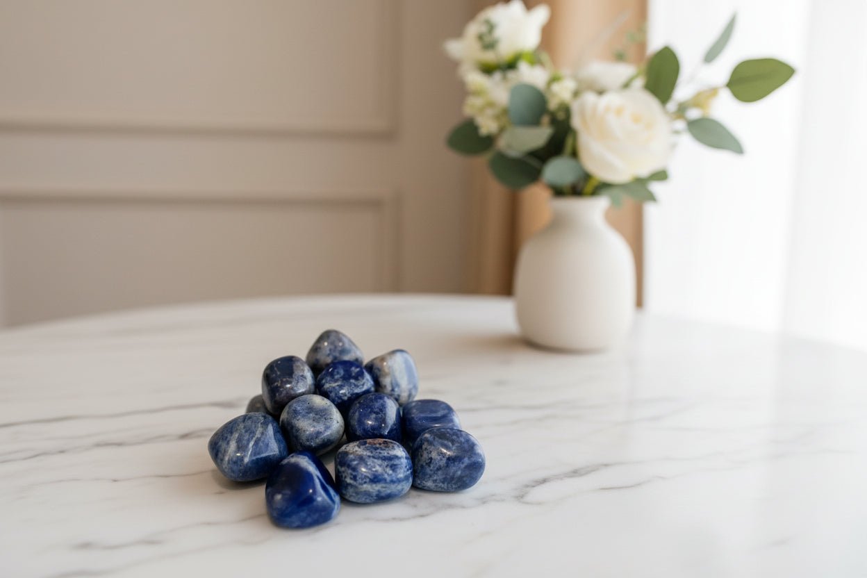 💙✨ Sodalite Tumblestone | Clarity, Calm & Truth - Auras Workshop Auras Workshop