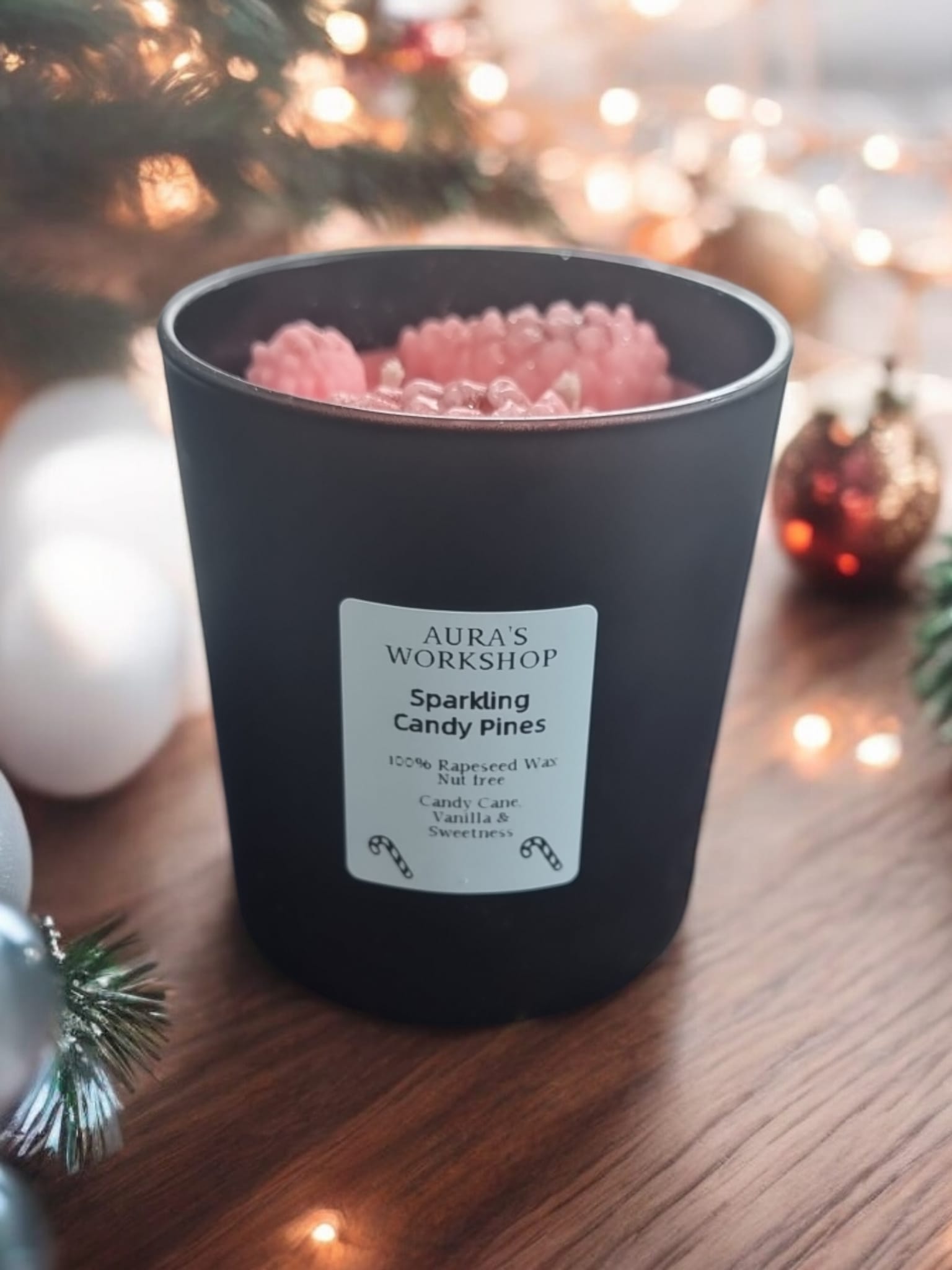 Sparkling Candy Pines Scented Candle - Auras Workshop Auras Workshop