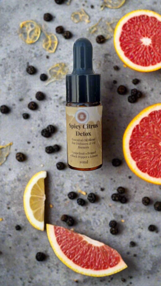 🍋 Spicy Citrus Detox – Essential Oil Blend (10ml, with Dripper) - Auras Workshop Auras Workshop