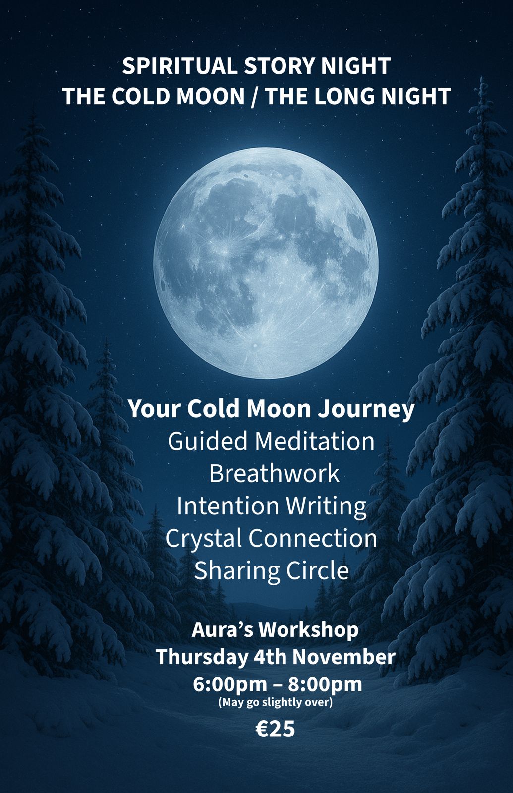 🌕 Spiritual Story Night – The Cold Moon / The Long Night - Auras Workshop Auras Workshop