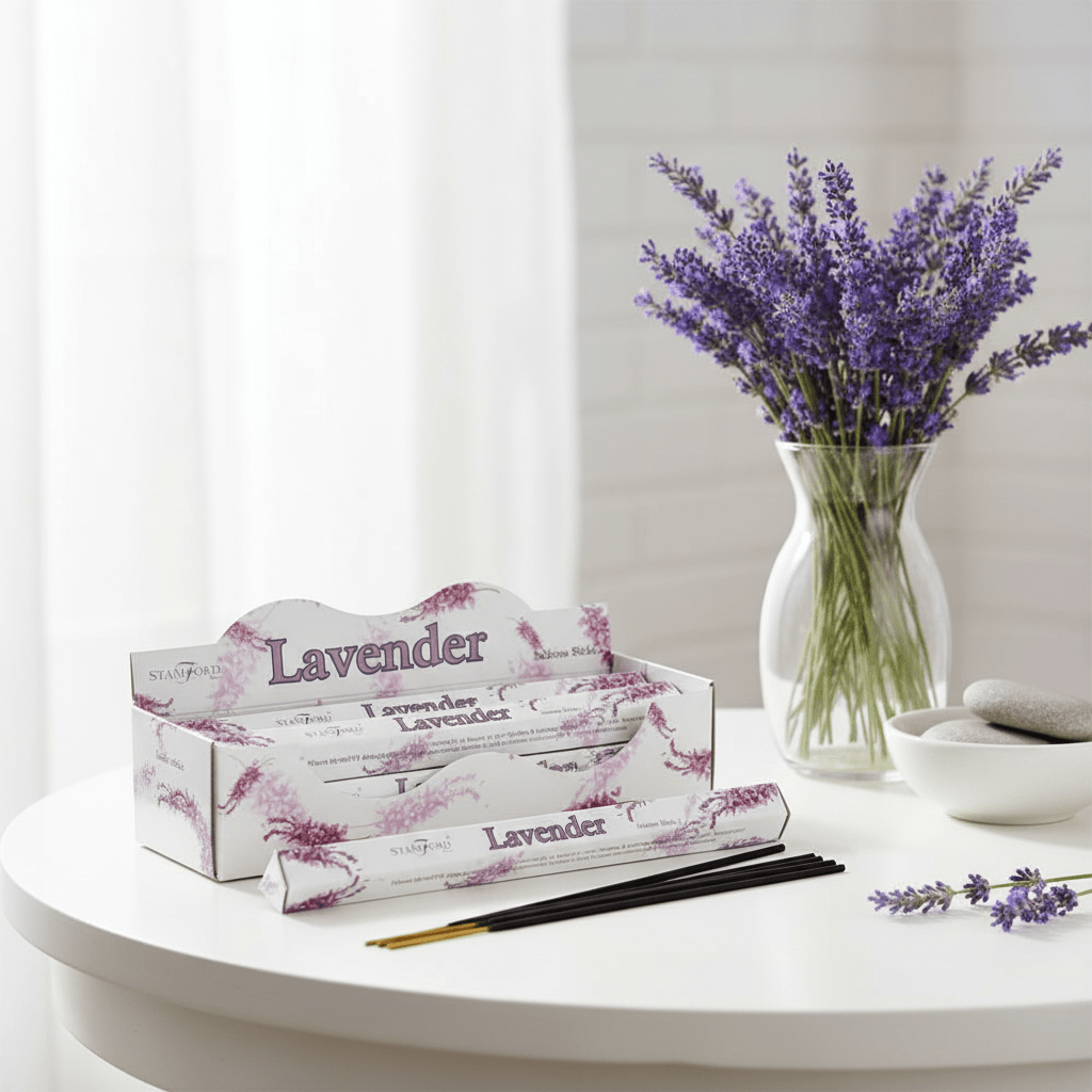 Stamford Lavender Incense Sticks – Calming Floral Aroma & Relaxing Atmosphere - Auras Workshop Auras Workshop