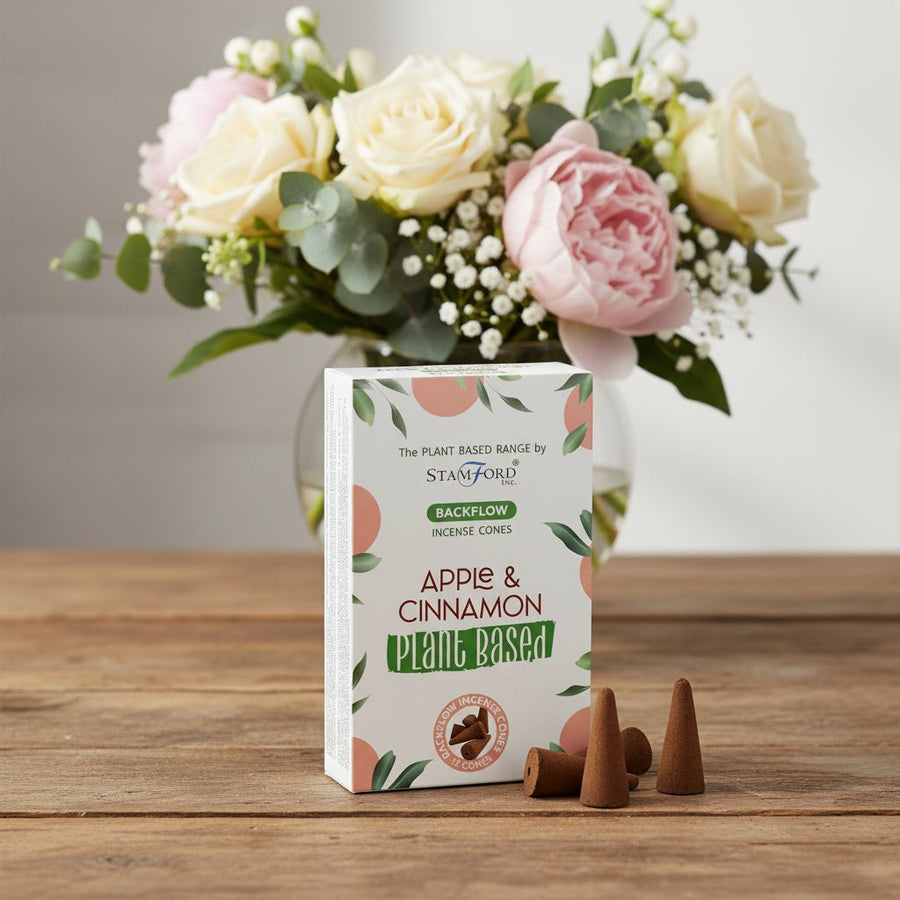 Stamford Premium Plant-Based Apple & Cinnamon Backflow Incense Cones
