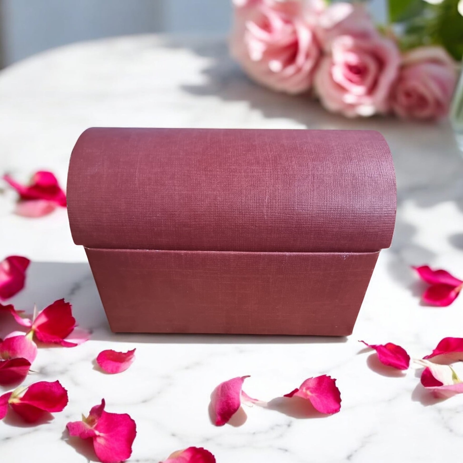 💕🍬 Sugar Blush Valentine’s Candle Small Trunk | Aura’s Workshop | Candy Cane Sugar & Soft Comfort - Auras Workshop Auras Workshop