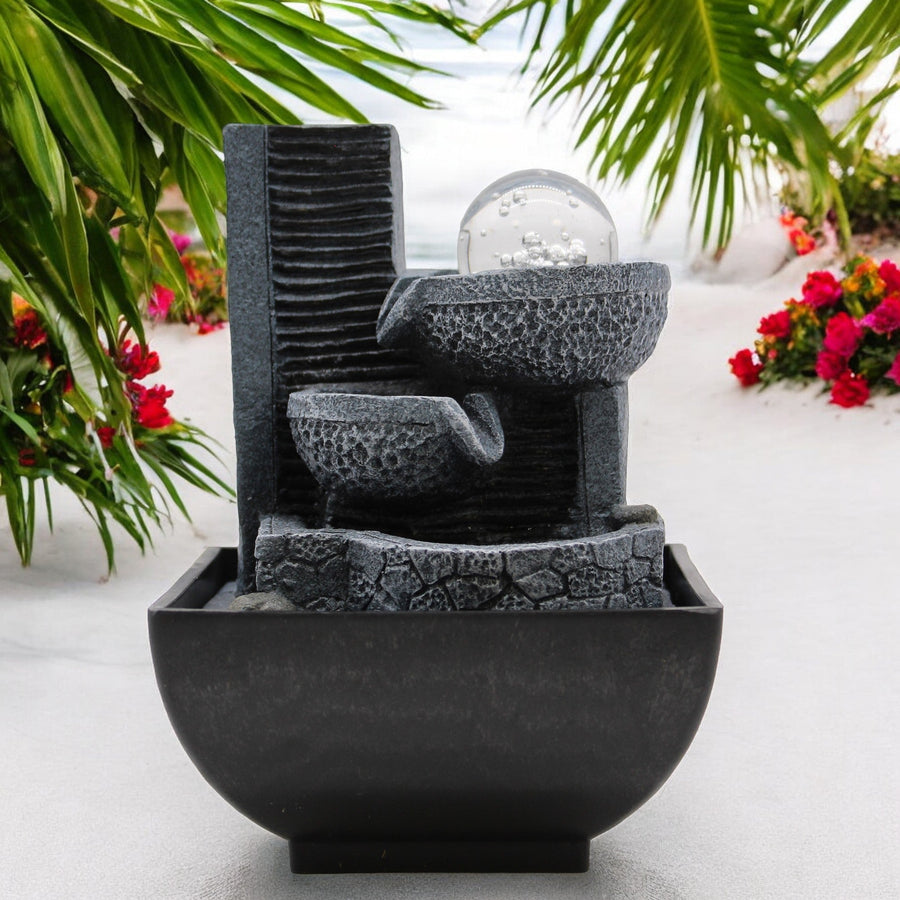 Tabletop Water Feature - 18cm - Relaxing Pouring Pots