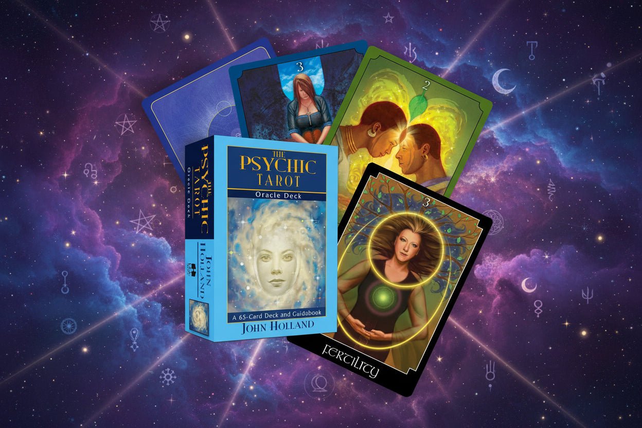 🔮 The Psychic Tarot Oracle Cards (Pocket Size) – Spiritual Guidance Deck by John Holland - Auras Workshop Auras Workshop