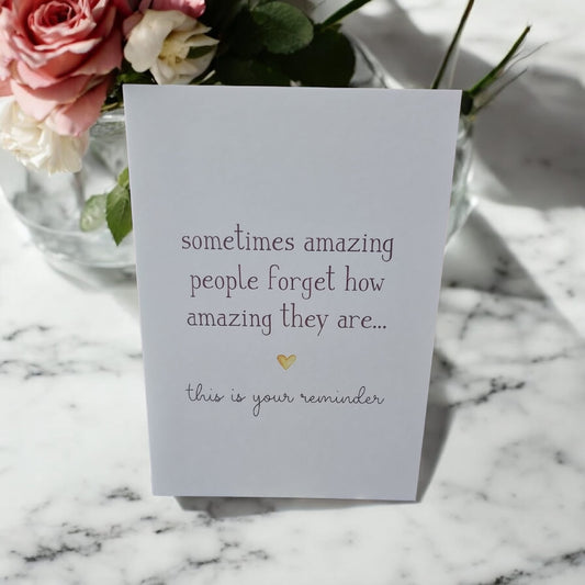 🤍✨ “This Is Your Reminder” Card | Inspirational Message | Minimal Folding Card - Auras Workshop Auras Workshop