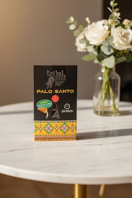 Tribal Soul Backflow Incense Cones – Palo Santo Jumbo Cones - Auras Workshop Auras Workshop