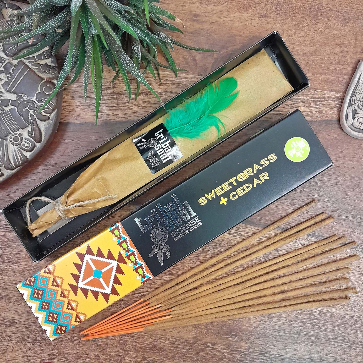 Tribal Soul Incense - Sweet Grass + Cedar - Auras Workshop Auras Workshop