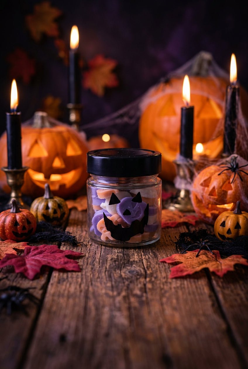 Trick or Treat Halloween Wax Melts – Sweet Banana & Tangy Rhubarb - Auras Workshop Auras Workshop