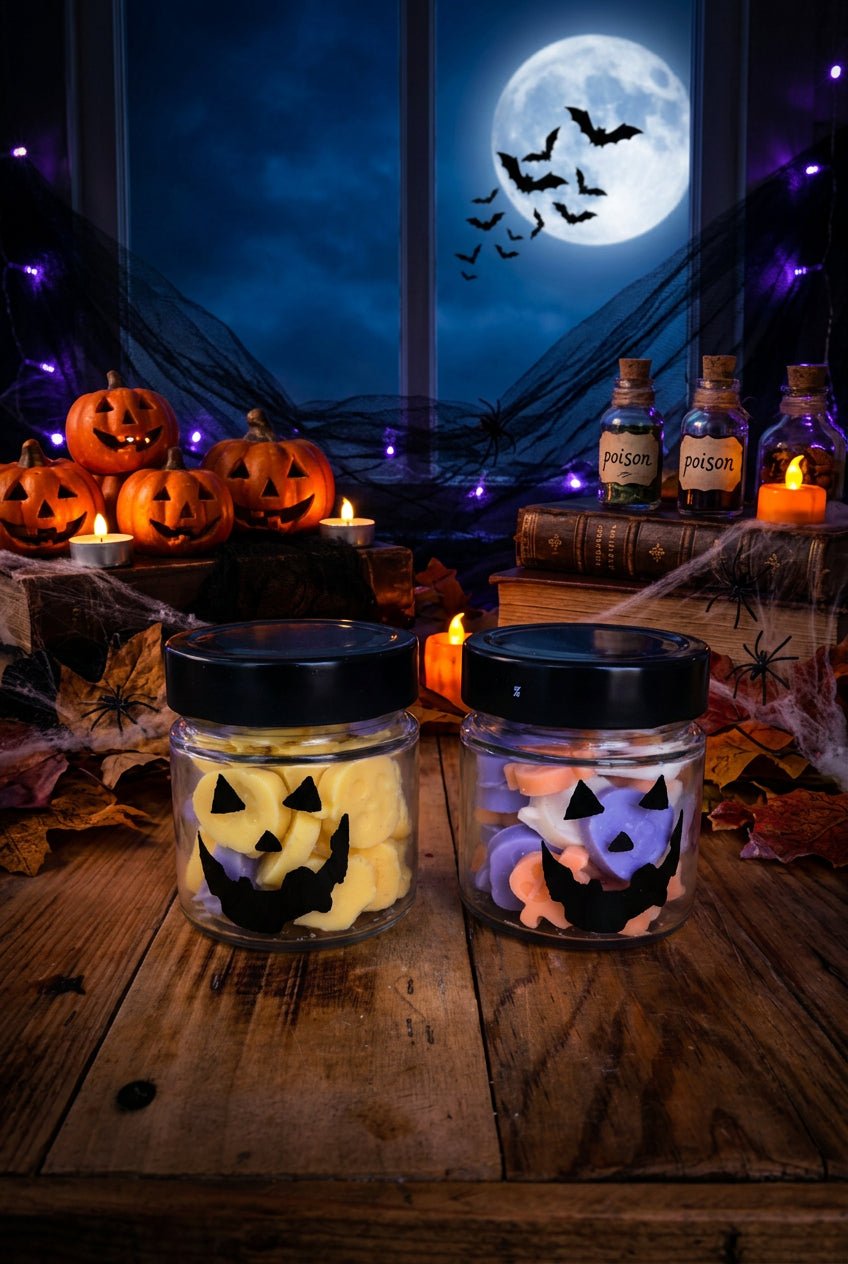 Trick or Treat Halloween Wax Melts – Sweet Banana & Tangy Rhubarb - Auras Workshop Auras Workshop