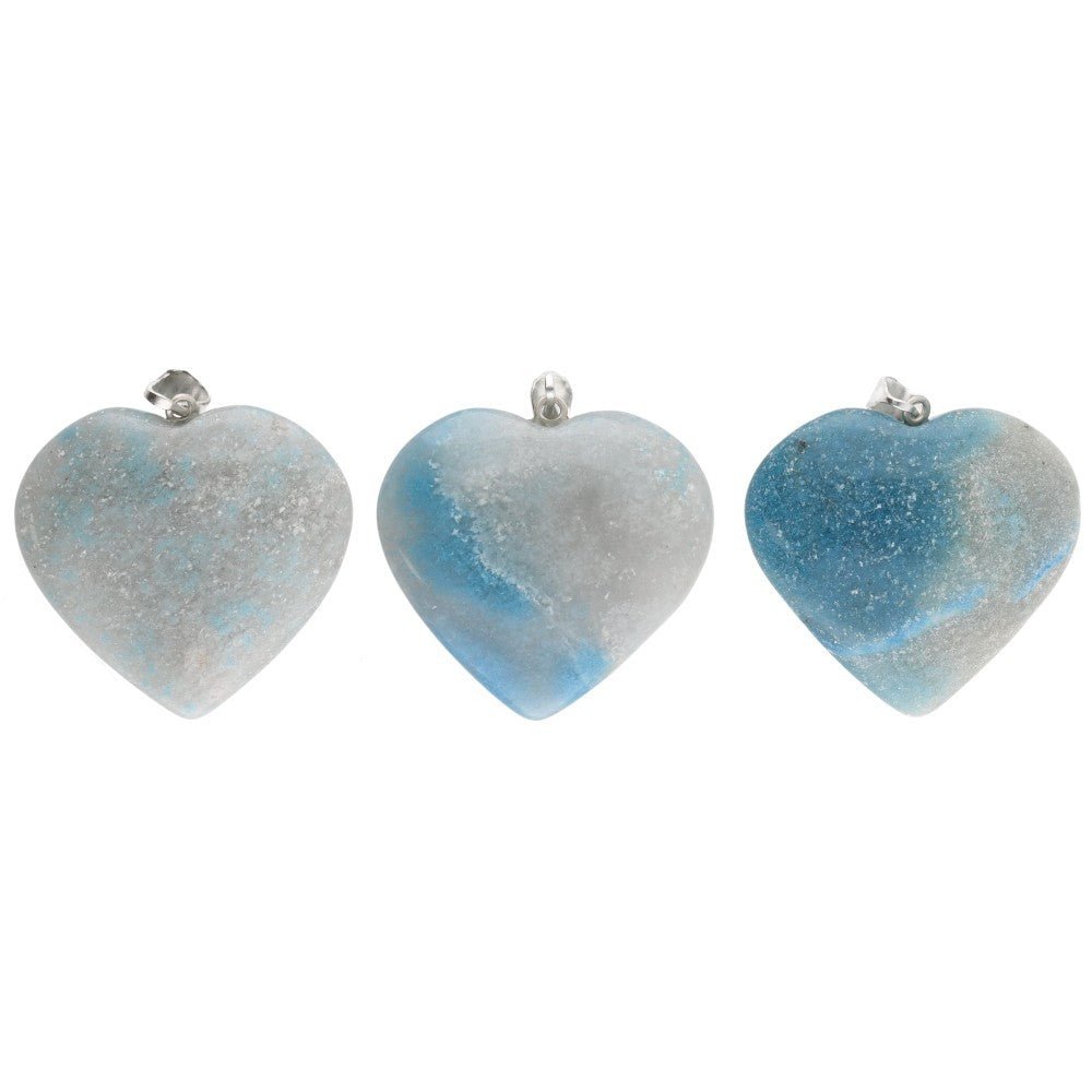 Trolleite Heart Crystal Pendant – Crystal Jewellery - Auras Workshop Auras Workshop