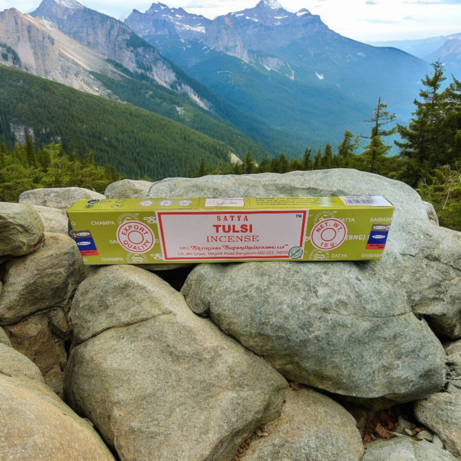 Satya Tulsi Incense Sticks – Holy Basil, Freshness & Spiritual Cleansing