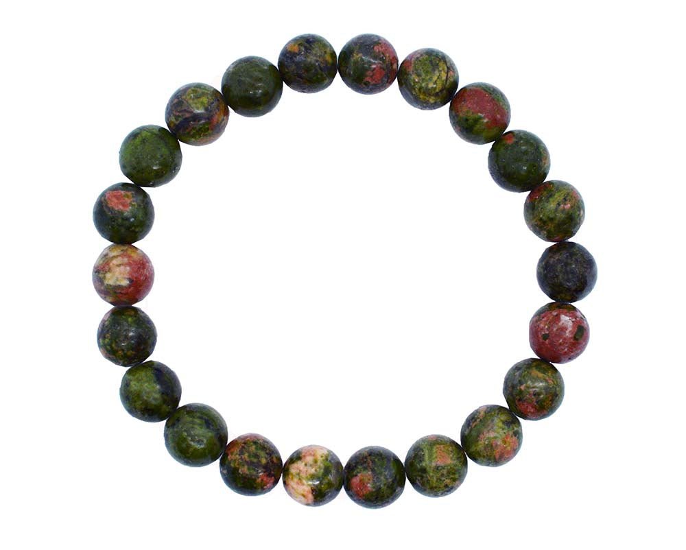 Unakite Bracelet 8mm Beads - Auras Workshop Auras Workshop