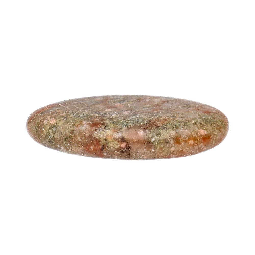 Unakite Jasper Flat Polished Stone – Quality A -  - Auras Workshop  Cyprus 