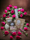 Valentine's Gift Set: Candle, x2 Wax Melt Mix, Wax Melt Bars, Soap, Lavender, 2x Candle Pillars - Auras Workshop Auras Workshop