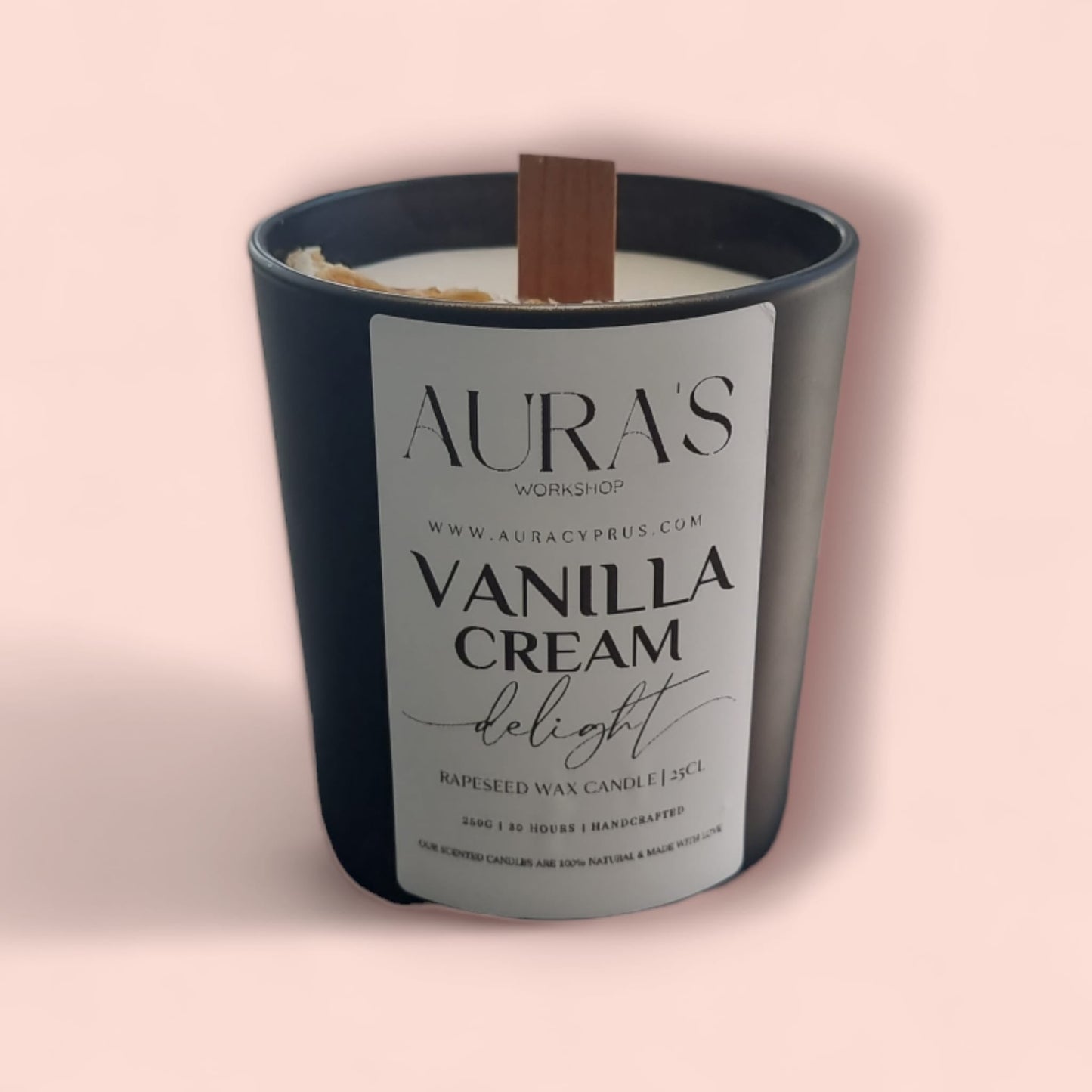 Vanilla Cream Delight Scented Candle - Auras Workshop Auras Workshop