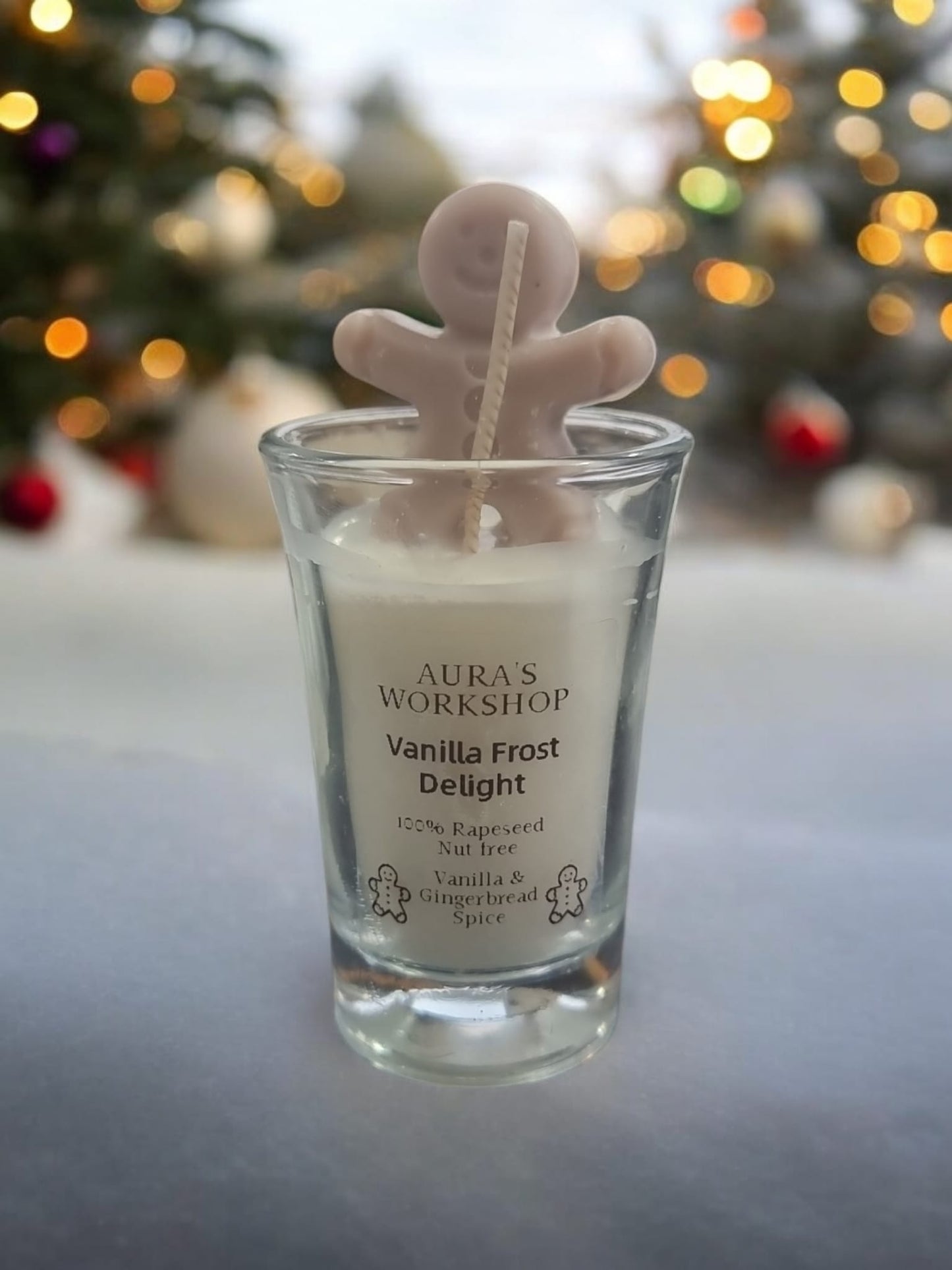 Vanilla Frost Delight Scented Shot Candle x1 - Auras Workshop Auras Workshop