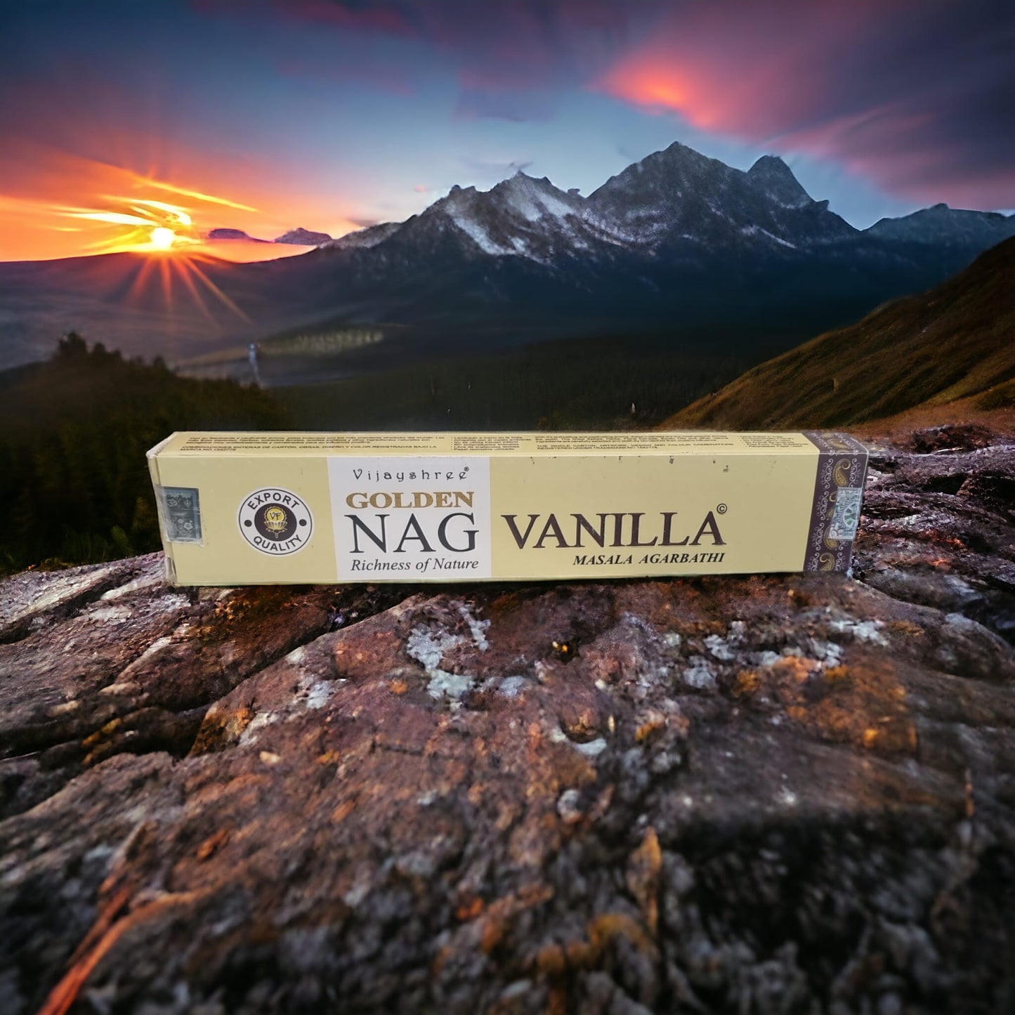 Vijayshree Golden Nag Vanilla Incense Sticks - Auras Workshop Auras Workshop