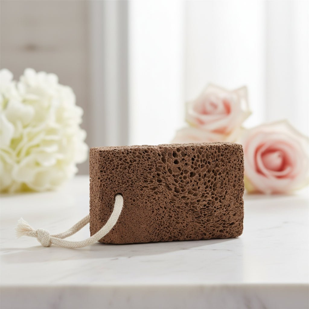 Volcanic Foot Stone – Square Soap Shape Natural Exfoliator - Auras Workshop Auras Workshop