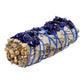 White Sage with Blue Sinuata Flowers – Cleansing 10cm Smudge Stick - Auras Workshop Auras Workshop