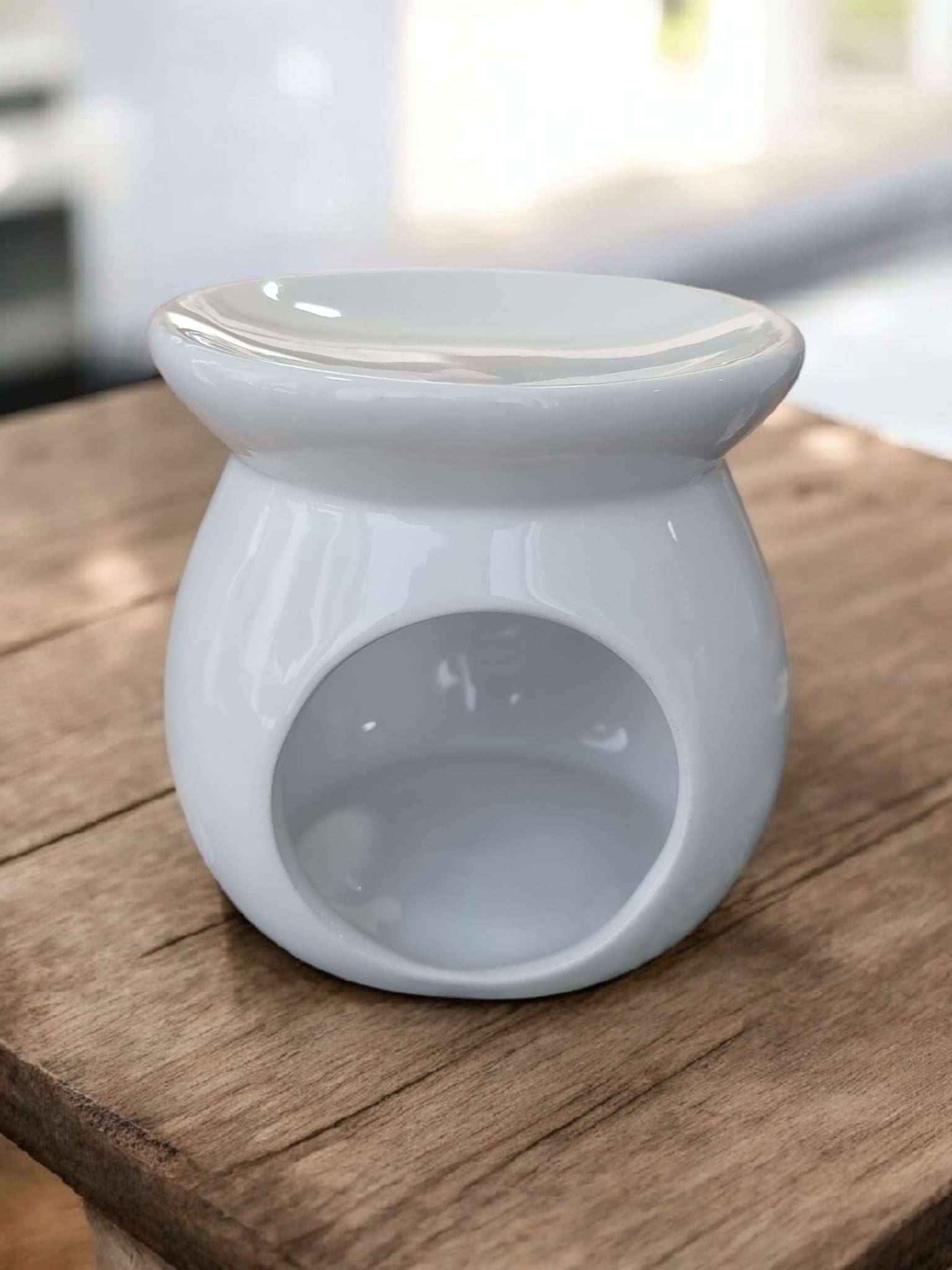 🤍 White Wax Melt & Oil Burner | Elegant Ceramic Burner for Wax Melts & Essential Oils - Auras Workshop Auras Workshop