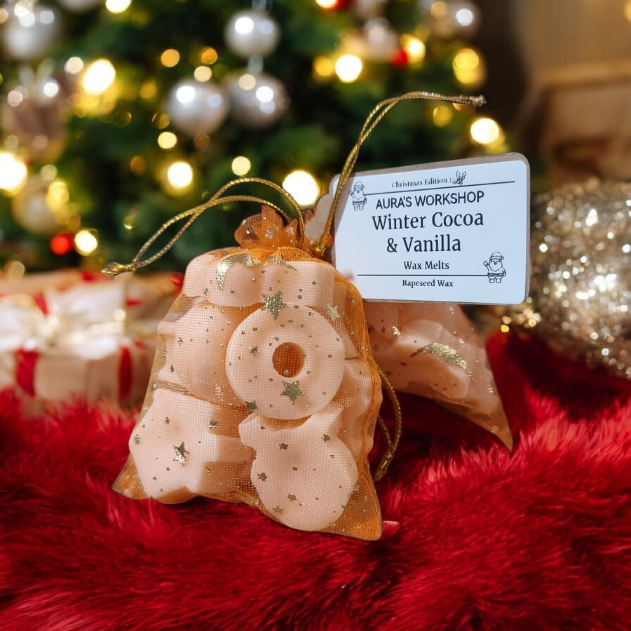 🍫❄️ Winter Cocoa & Vanilla Wax Melts – Christmas Edition