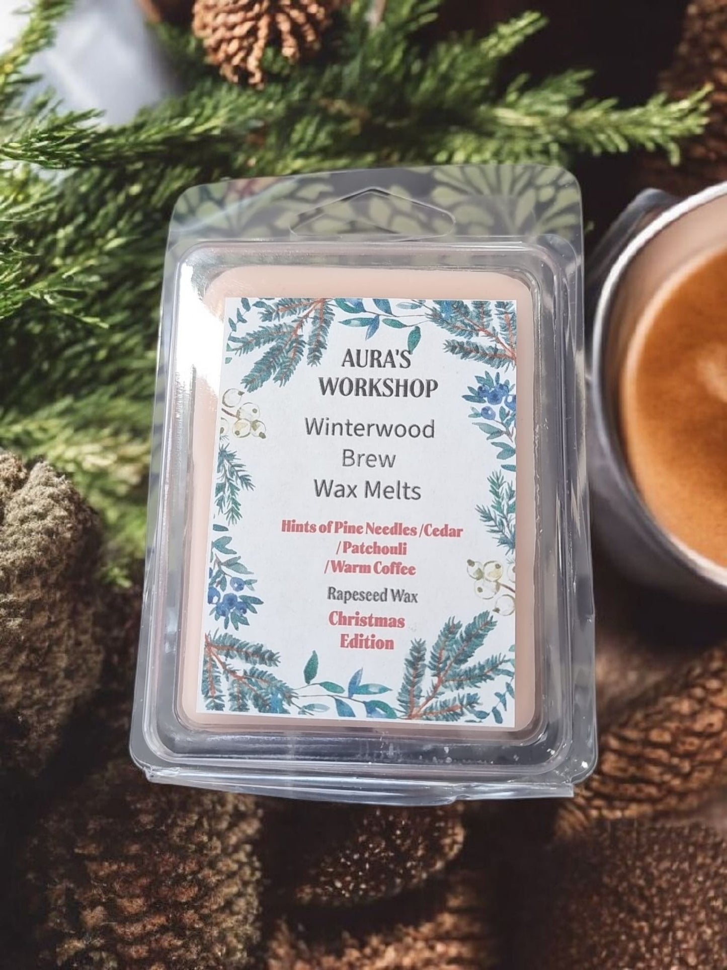 🌲 Winterwood Brew Wax Melts – Christmas Edition - Auras Workshop Auras Workshop