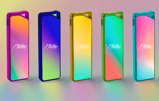 x5 Jet Lighter Set Rainbow Epox Style - Auras Workshop Auras Workshop