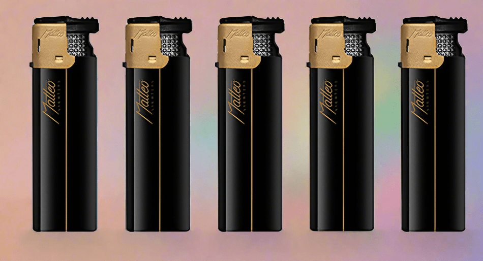 x5 Turbo Lighter Set Black & Gold Style - Auras Workshop Auras Workshop