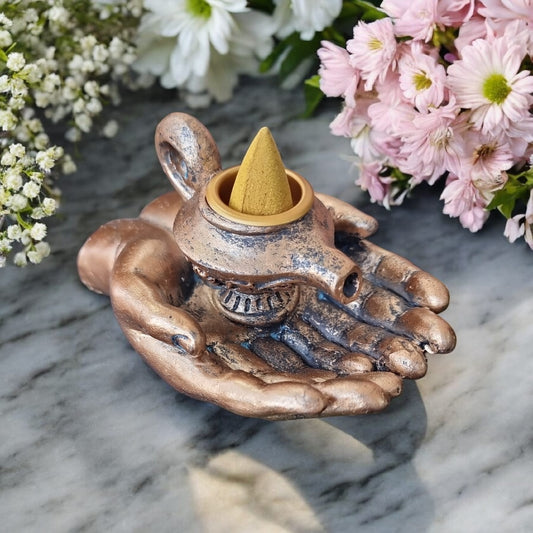 🪷✨ Zen Hand Backflow Burner | Calm Smoke Waterfall Incense Burner - Auras Workshop Auras Workshop
