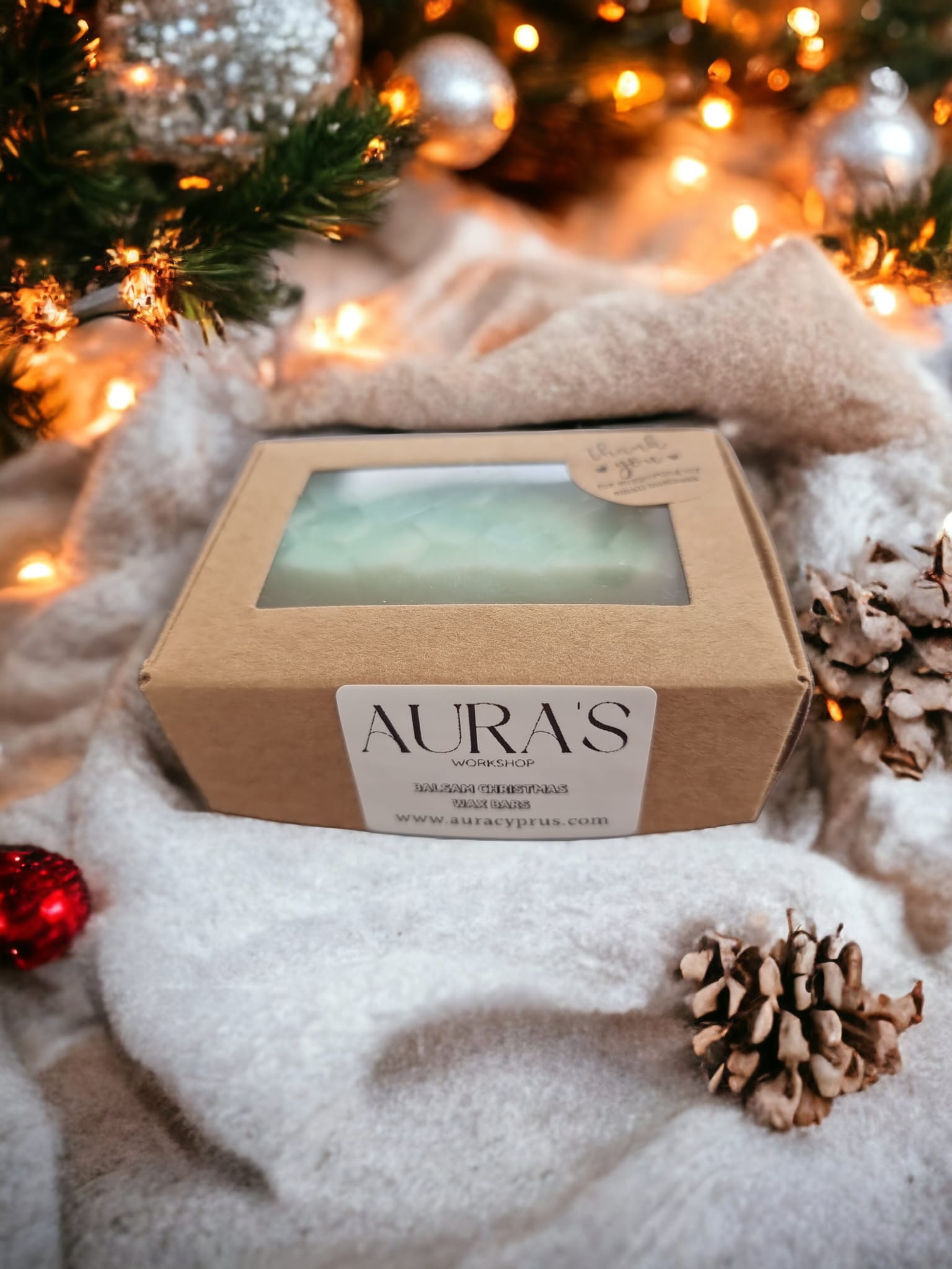 Balsam Christmas Wax Bars - Auras Workshop  -  Wax Melts -   - Cyprus & Greece - Wholesale - Retail #