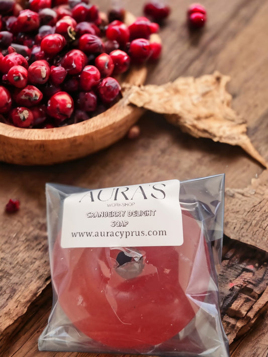 Cranberry Delight Soap Donut - Auras Workshop  -  Soap -   - Cyprus & Greece