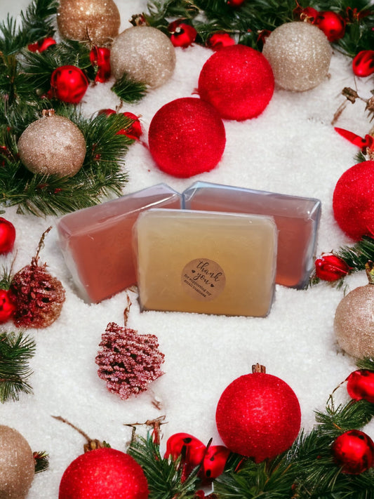 Festive Citrus Spice Gift Box x3/4 Festive Soap Bars - Auras Workshop  -  Soap -   - Cyprus & Greece