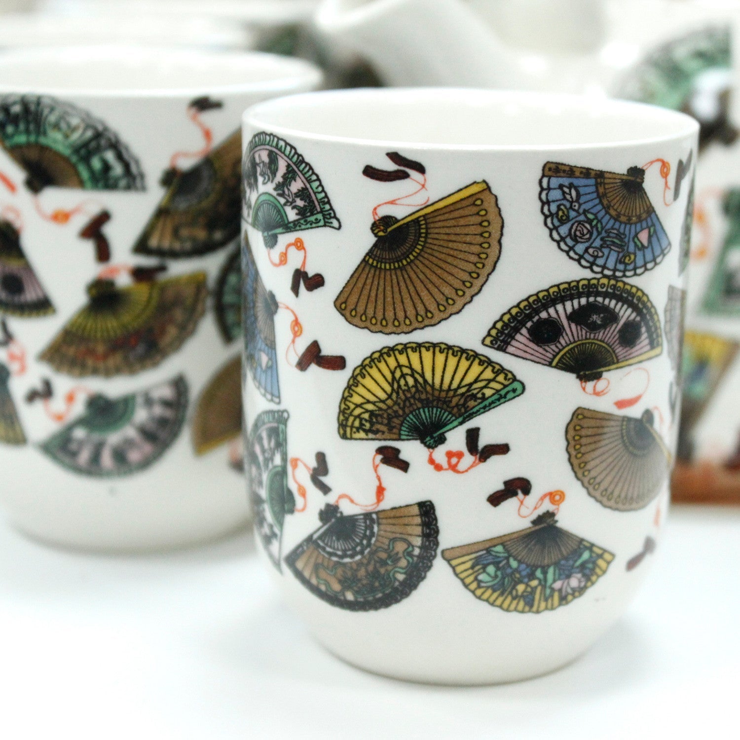 Herbal Teapot Set - with 6 Cups - Auras Workshop  -  tea pot set -   - Cyprus & Greece - Wholesale - Retail #