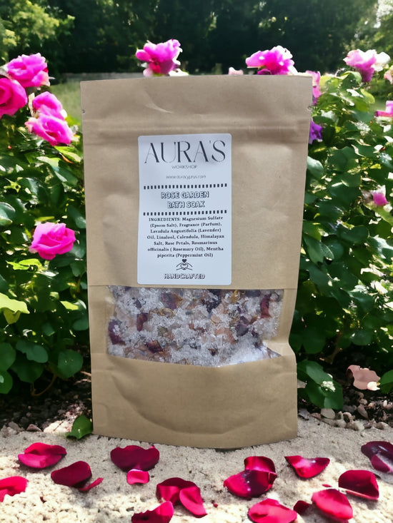 Rose Garden Bath Soak - Auras Workshop  -  Bath Soak -   - Cyprus & Greece - Wholesale - Retail # Auras Workshop 