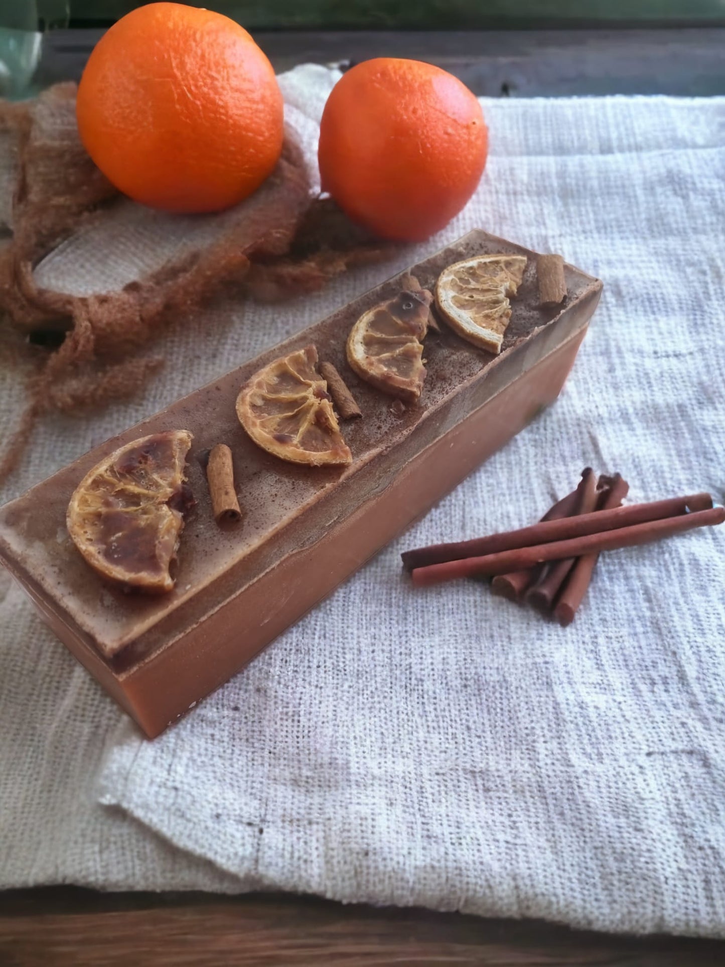 Warm Vanilla Citrus Loaf Soap: - Auras Workshop  -  Soap -   - Cyprus & Greece - Wholesale - Retail #